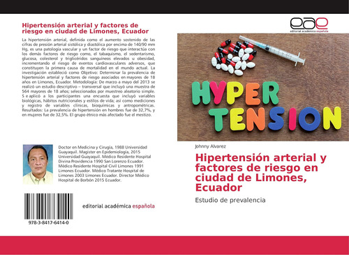 Libro: Hipertensión Arterial Y Factores De Riesgo En Ciudad 