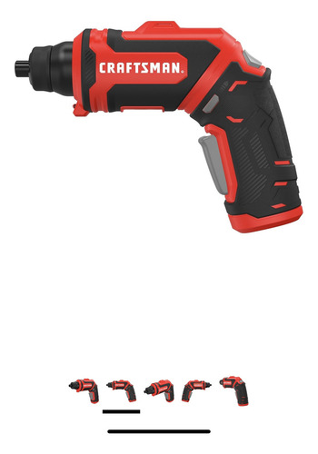 Destornillador Electrico Craftsman, Recargable Color Rojo Frecuencia 0