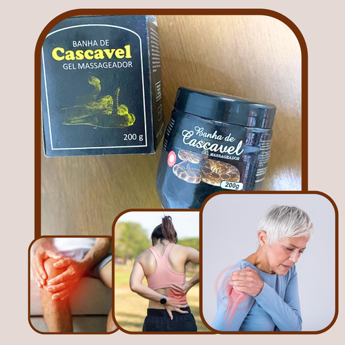 Kit 24 Gel Banha De Cascavel Extra Forte Massagem Atacado