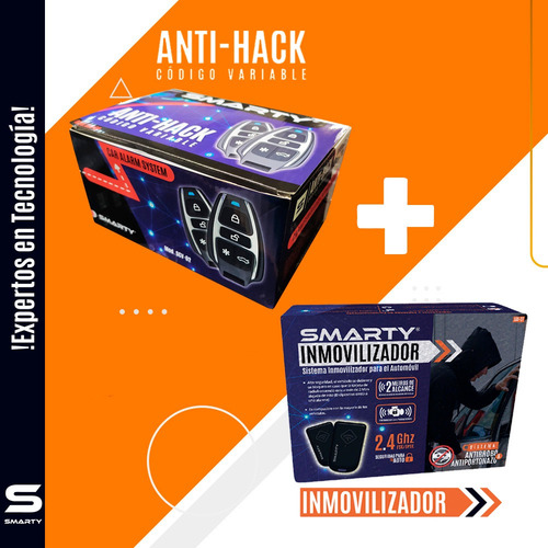 Kit Combo Alarma Codigo Variable Scv02 + Inmovilizador Ssi01