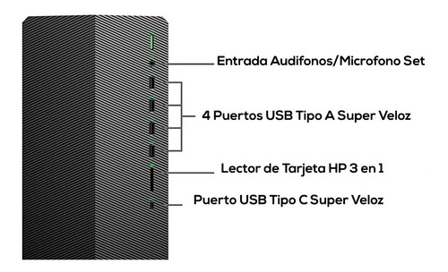 Imagen 6 de 8 de Computadora Hp Pavilion Amd 6 Ryzen 5 3500 8gb 256gb Bagc