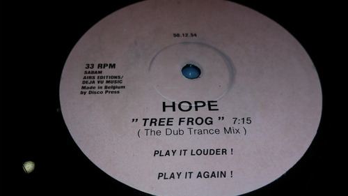 Hope Tree Frog Vinilo Maxi Belgica La Version Que Va 1993