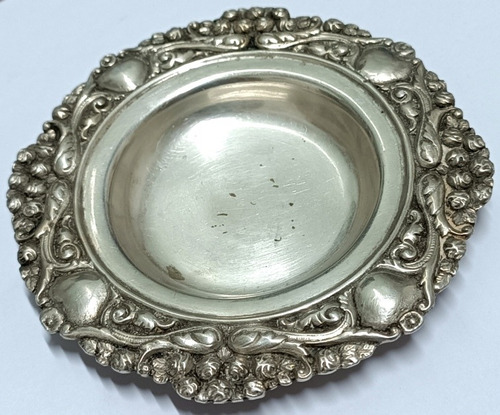 Antiguo Recipiente Pequeño Plata 800 Sellado. Hermoso Oferta