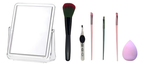 Maquillaje Set Kit Completo Con Espejo Dos Caras Aumento