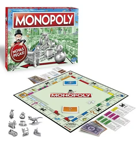 Hasbro monopoly jogo de tabuleiro de brinquedo, jogo de tabuleiro tipo  guaxinim versão atualizada do jogo das mãos fortes