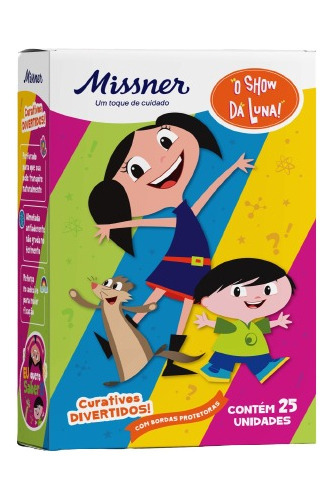 Curativo Missner Divertido Kids C/ Bordas Protetoras Cx25 Un Nome do desenho Missner