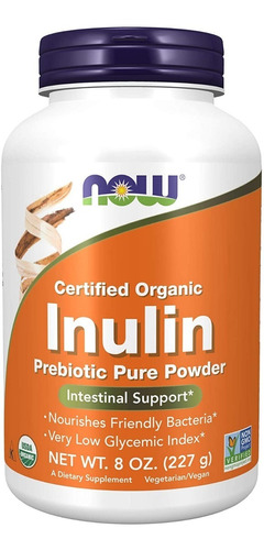 Polvo Puro Prebiótico De Inulina Now (227 G)