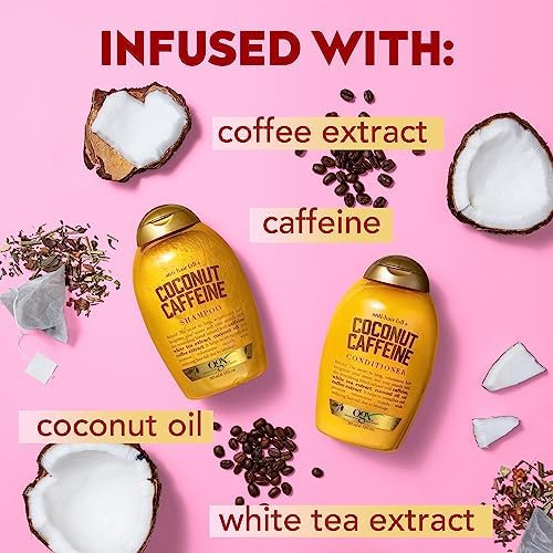 Ogx Champú Fortalecedor Anticaída + Cafeína De Coco Con Cafe