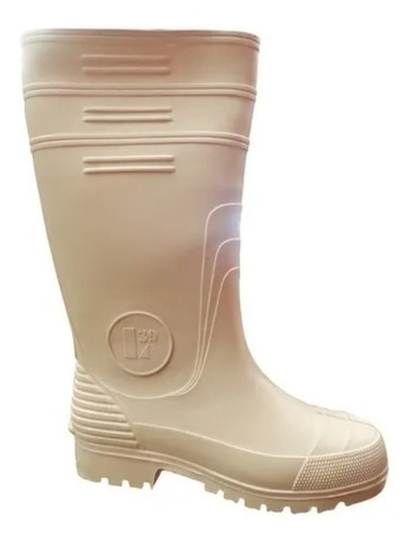 Bota Frigorífico Pvc Blanca  Con Puntera De Acero