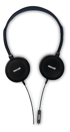 Auriculares Maxell Hp200 Con Micrófono, Cable De 6 Pies, Neg