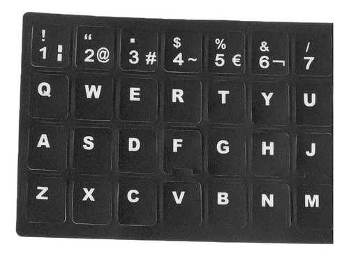 5 Pcs Pegatinas De Teclados Español Fácil De Aplica Letras