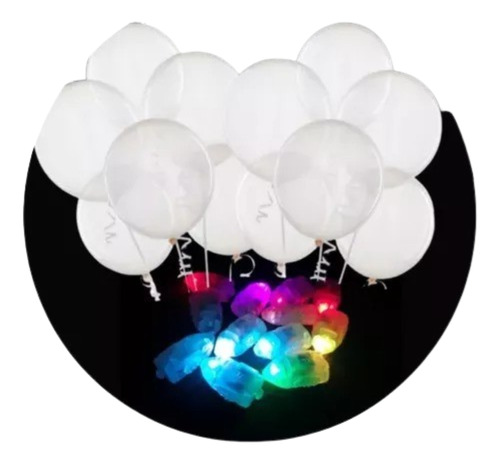 Globos Led Luminosos Globo Cristal X12 Unidades