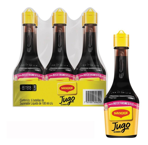 Jugo / Salsa Maggi - Sazonador Con 6 Piezas De 100 Ml 