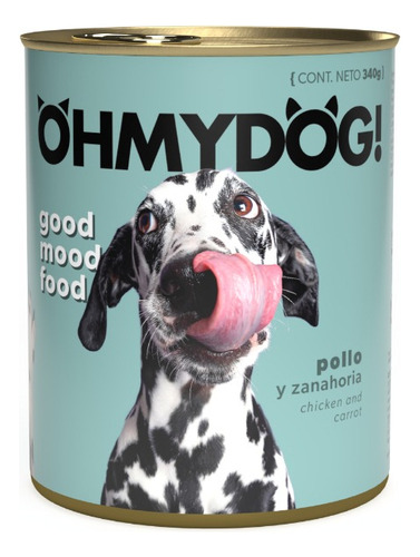Oh my dog! - Pollo Y Zanahoria - Alimento Húmedo para Perros - 12 Latas X 340gr