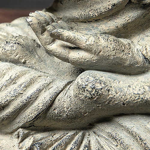 Estatuilla Decorativa De Estatua De Buda Con Base Corta