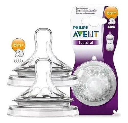 Tetinas Avent Natural Blister X2 Uds 6 Meses