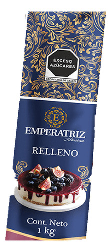 1 Kg Crema Pastelera Emperatriz Licor Almendra Horneable