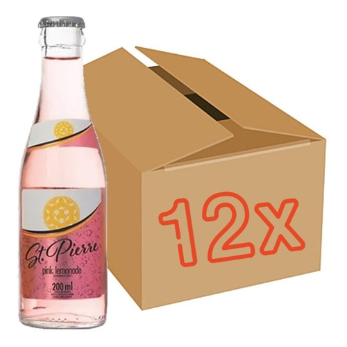 Imagem 1 de 2 de 12x Tônica Pink Lemonade St Pierre Long Neck 200ml