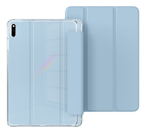 For Huawei Matepad 11.5s Funda Tríptico Transparente Blue ,