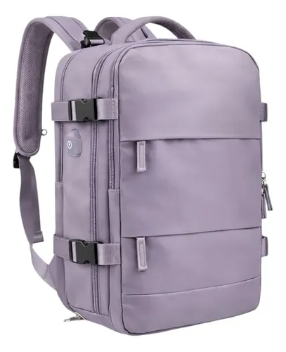 Mochila Viaje Carry On Compartimientos Usb Impermeable Viral