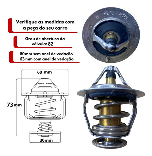 Kit Válvula Termostática Hilux Srv / Sw4 2.5 2.8 3.0 Diesel