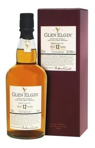 Whisky Glen Elgin 12 Años Single Malt Whisky 750cc