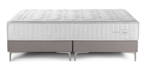 Box Spring Rosen Pearl Super King 200 X 200 Cm base Gris
