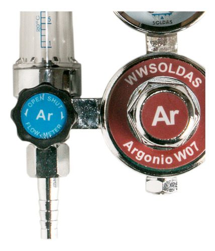 Regulador De Gas Argônio Para Solda Mig E Tig Com Fluxometro