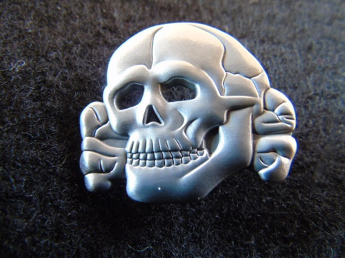 Insignia Piocha Totenkopf Calavera Ss Segunda Guerra Mundial