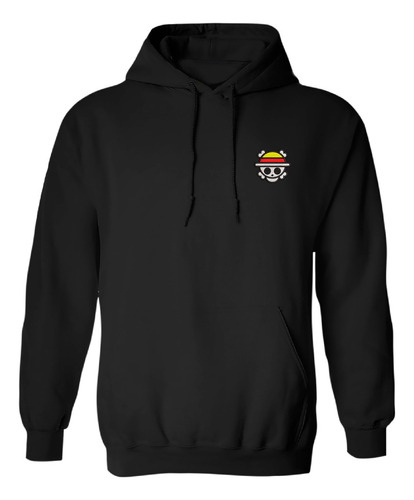 Sudadera Bordado Algodon Logo Pirata Calavera One Piece