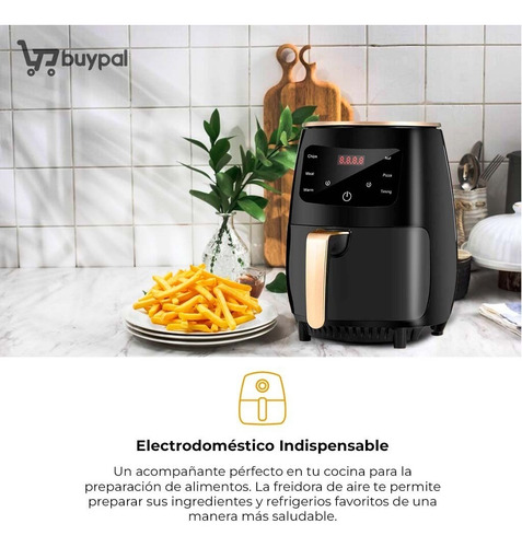 Imagen 4 de 7 de Freidora Aire Airfryer Digital 6 Litros Sin Aceite
