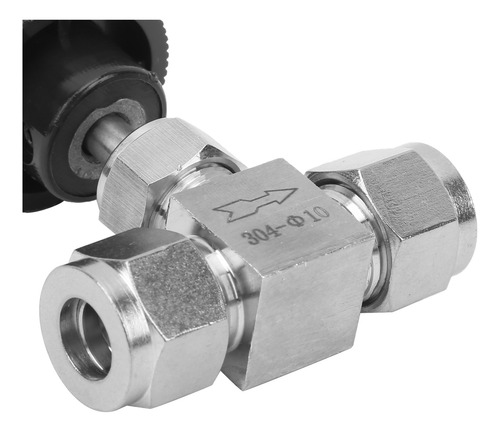 Válvula De Aguja De Acero Inoxidable F10 304 De 2 Vías De Al