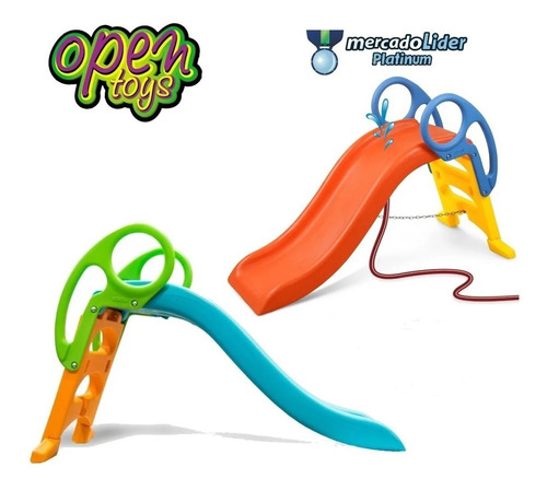 Tobogan 3 Niveles 2 Esc Agua Vegui +regalo / Open-toys 34 Ea