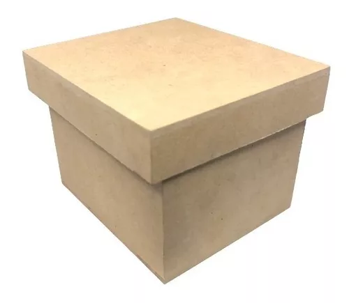 12 Cajas Con Tapa 8cm X 9cm X 7cm De Madera Mdf