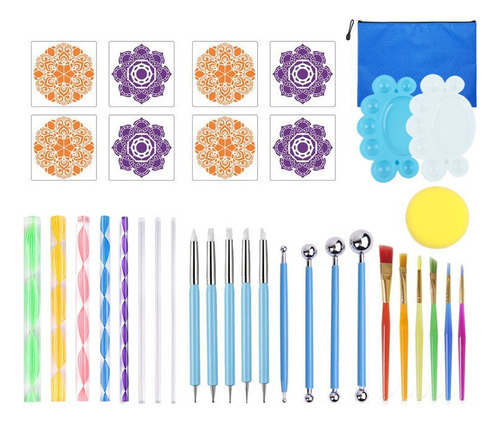 Plantilla Para Bolígrafo Y Pastillero Mandala Tools, 35 Unid