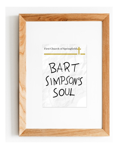 Cuadro Alma Bart Simpson Soul Simpsons - Madrid Deco Marrón Claro