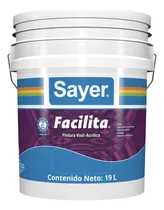 Comprar Pintura Vinílica Sayer Facilita Blanco Mate 19l