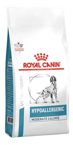 Alimento Royal Canin Veterinary Hypoallergenic Moderate Calorie para perro adulto todos los tamaños sabor mix en bolsa de 2 kg