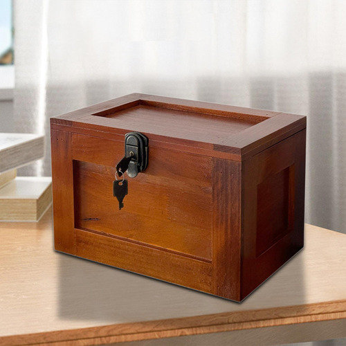 Caja De Madera Para Guardar Joyas, Cosméticos Y Artículos