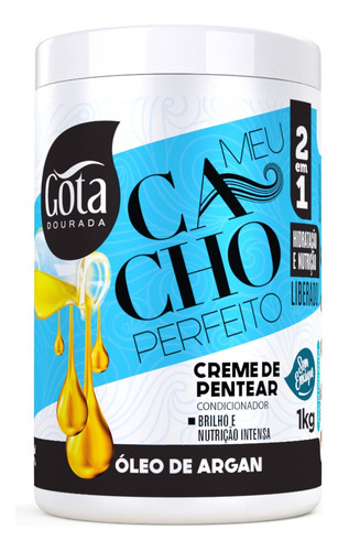 Gota Dourada Creme Pentear Óleo De Argan Meu Cacho Perfeito