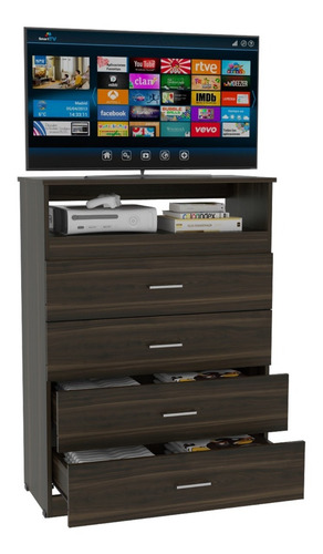 Comoda Z-80 Tv40 4 Cajones - Habano