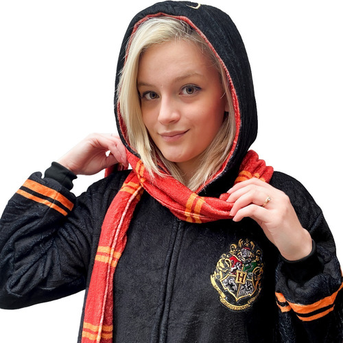 Imagem 5 de 9 de Pijama Macacão Kigurumi Traje Hogwarts Harry Potter Original