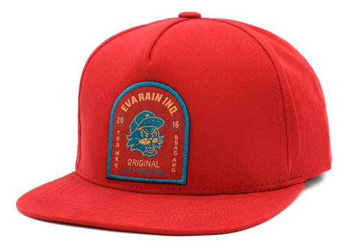 Gorra Plana Snapback Flat Rojo Vintage Classic Eva Rain Club