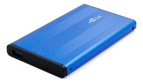 Gabinete Usb 3.0 Para Disco Duro Sata 2.5 Rápido Y Seguro Color Azul Ele-Gate