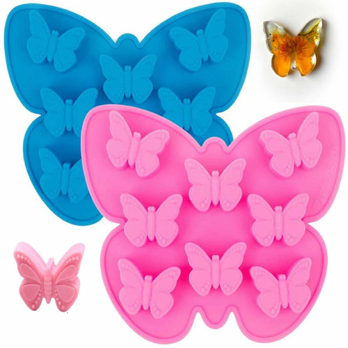 2 Moldes De   Con Forma De Mariposa Para Caramelos, Mol...