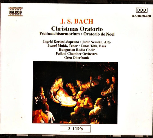 Cd Triple Aleman J S Bach Christmas Oratorio Geza Oberfran 
