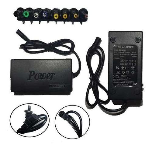 Cargador Universal P/ Laptop Varias Marcas Ajustable 12-24v