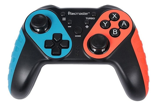 Control joystick inalámbrico Tecmaster Controller for Nintendo Switch negro, rojo y azul