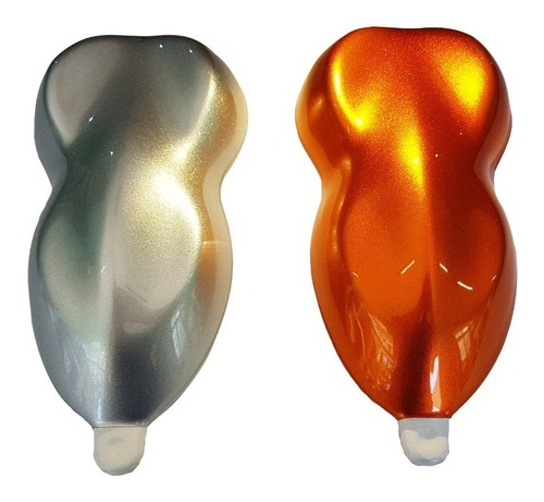 Imagen 6 de 8 de Kit Pintura Candy Bc Naranja 1 Lt + Base Aluminio Bc. 1 Lt