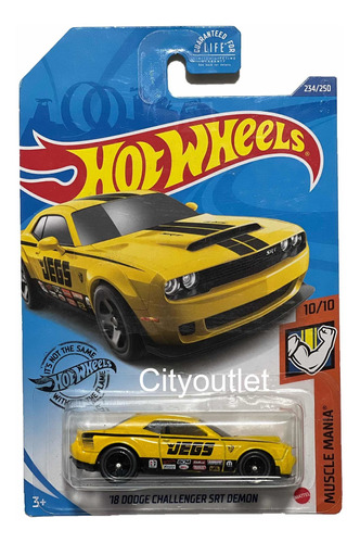 Hot Wheels 2020 18 Dodge Challenger Srt Demon 234/250